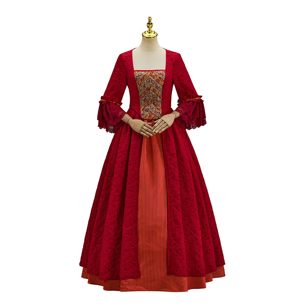 

Singer Costume Love Story Dress Red Gown Concert Stage Performance Show Outfit Women Music Halloween Carnival Dress