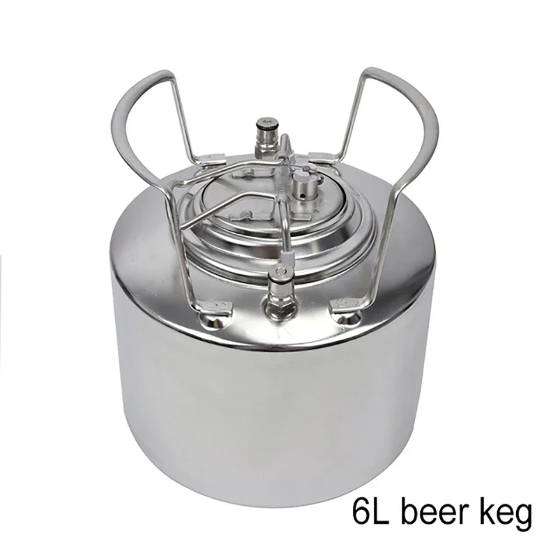 Steel Draft Beer Keg & Tap Faucet & Co2 Charger Kit,Ball Lock Keg Dispensering