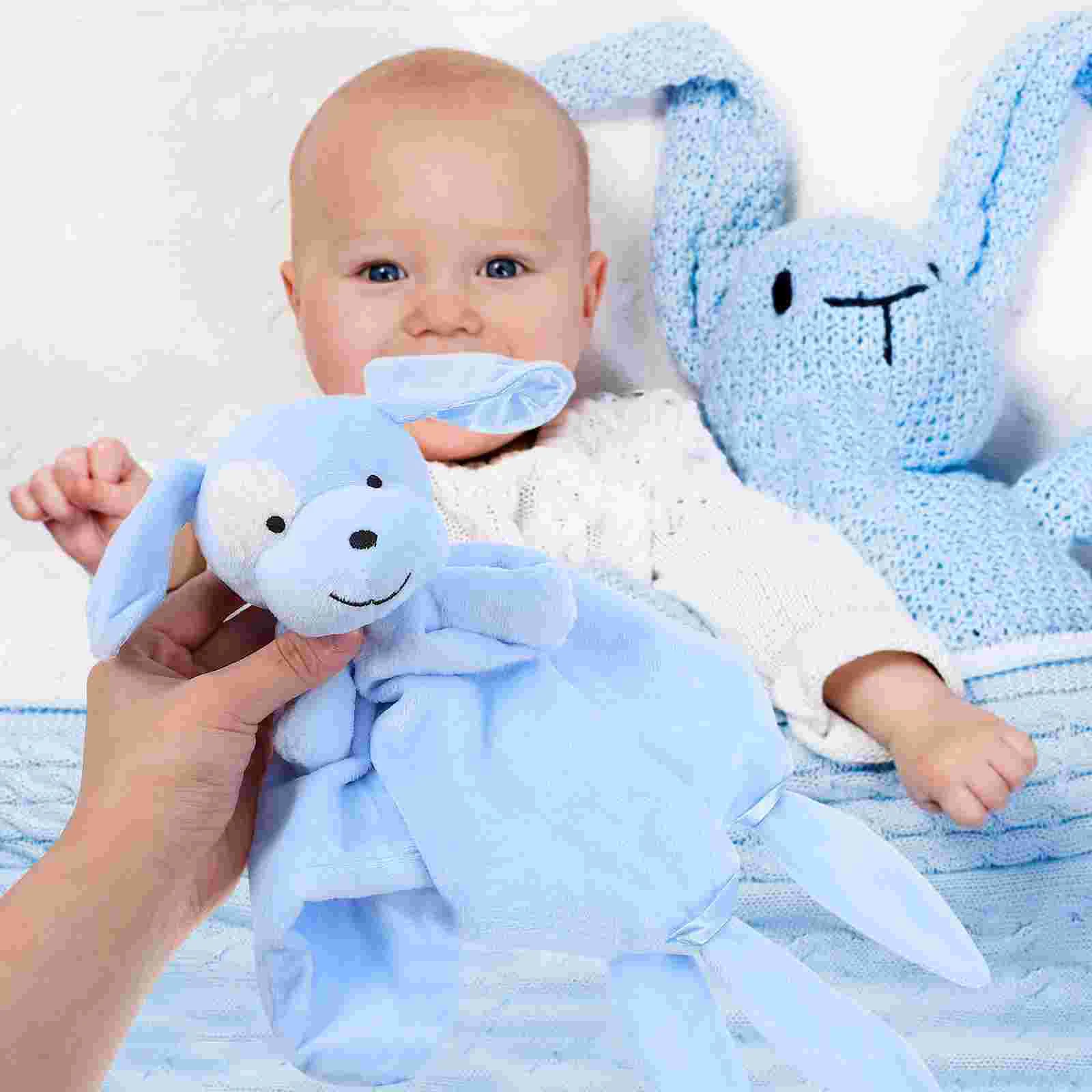 

Baby Sleeping Toy Newborn Children Animals Plush Toys Feeding Accessories (Dog) baby bibs bibs for baby