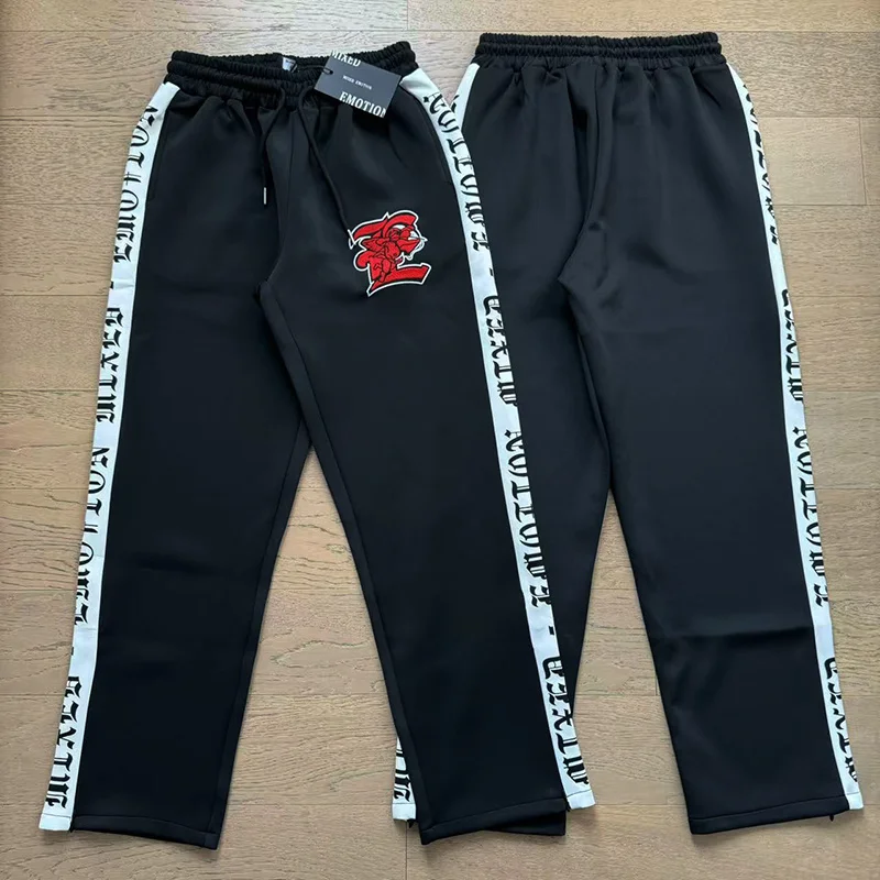 

Autumn Winter Trends Mixed Emotion Sweatpants Street Hot Diamond Letter Pattern Hip-hop Men Women Casual Pants