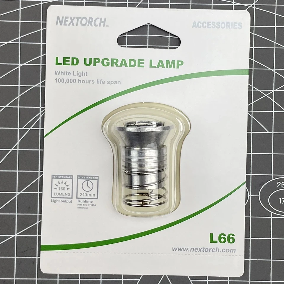 Lampadina LED NEXTORCH per T6A GT6A per torcia magnetica con il fascio bianco brillante di aggiornamento LED II - Mini AA