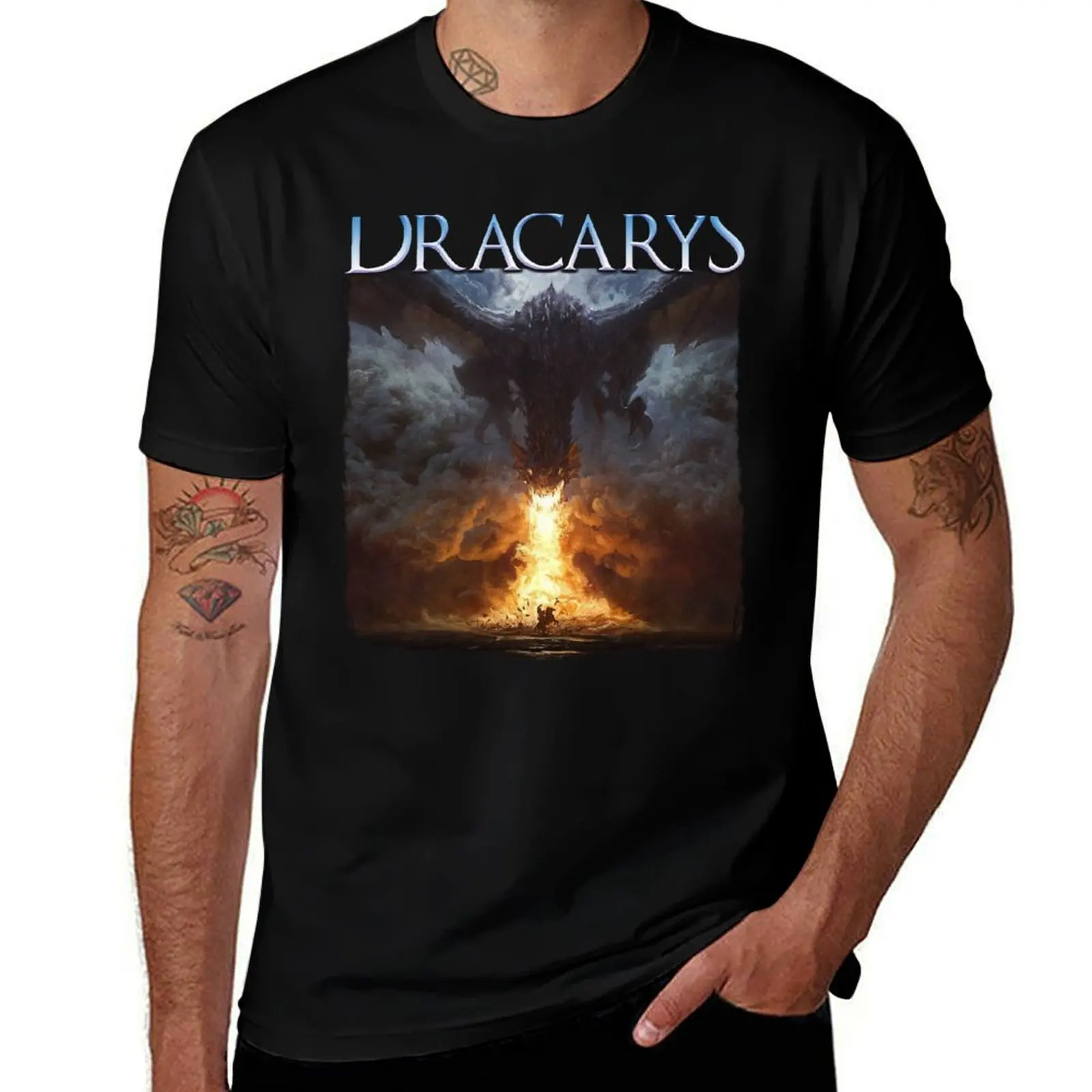 

Dracarys - футболка ограниченного выпуска, летняя одежда для мальчика, синяя арховая одежда, одежда для мужчин