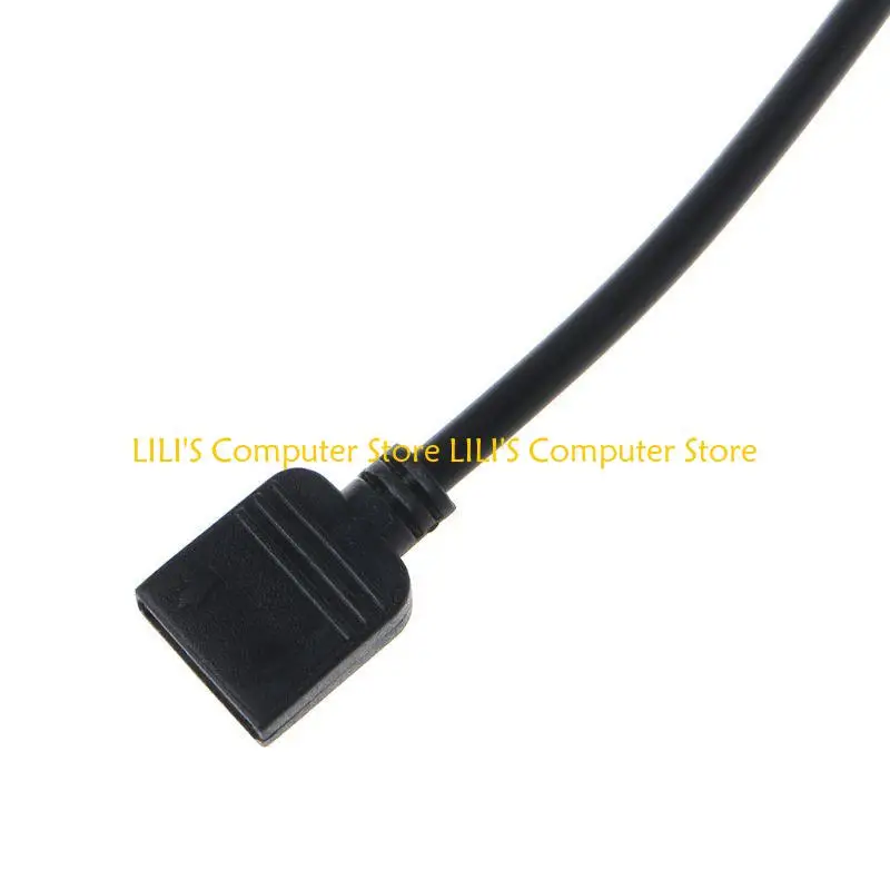 A52B 5V 3 Pin Computer Motherboard Extension Cable RGB Connector Hub RGB Splitter Cable for Computer Chassis