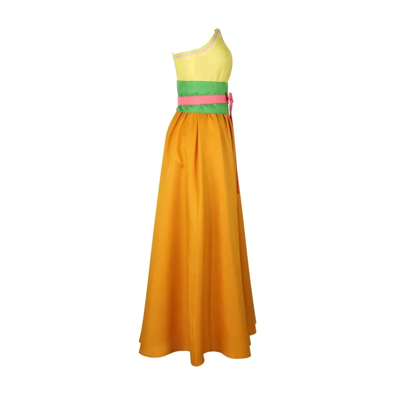 

25COSGirl кошка оранжевый карнавальный костюм Хэллоуин лунный танцевальный костюм древний стиль платье ханьфу женское платье для косплея