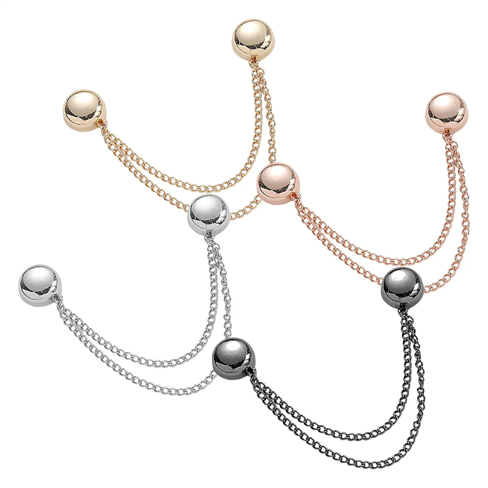 4PCS Magnetic Clothing Clips Multi-Function Magnetic Strength Buttons Clips Pinless Brooch Clips for Women Clothes Cardigans