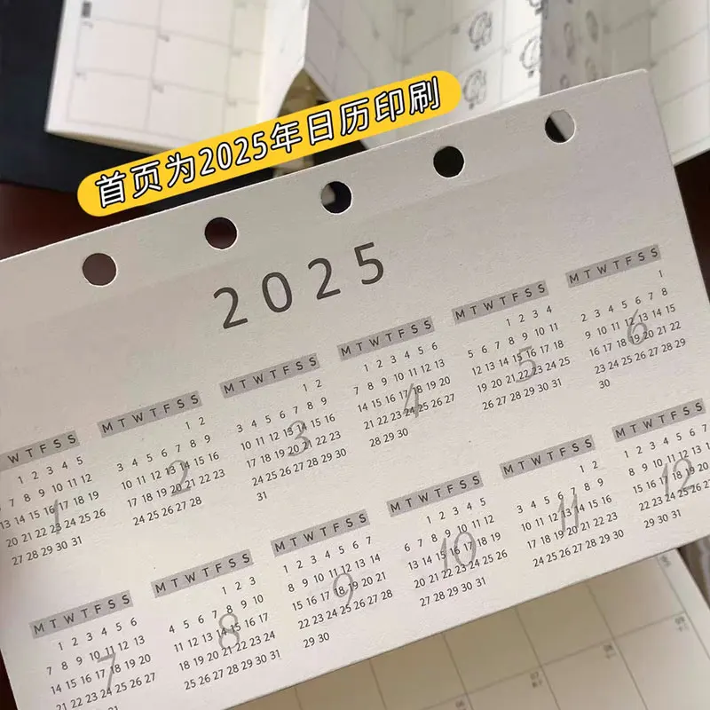 5Sheets/Lot M5 A7 Loose Leaf Notebook Refill Spiral Binder Inner Page 11/10 Fold Inside Paper Sketchbook Accessories Stationery