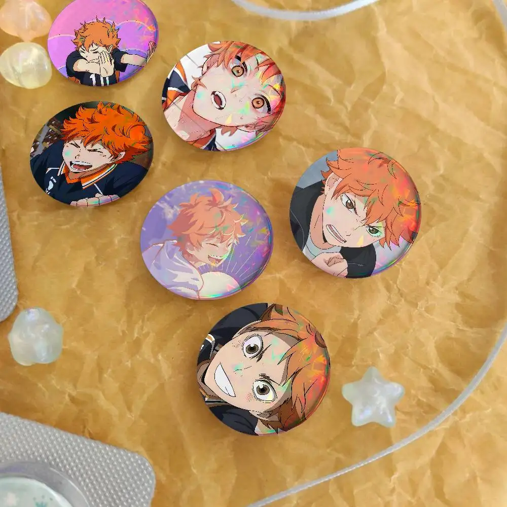 Anime Cool Shoyo Hinata For Badge Custom Cartoon Lapel Pin Metal Brooch Badges For Backpack Clothing Decoration