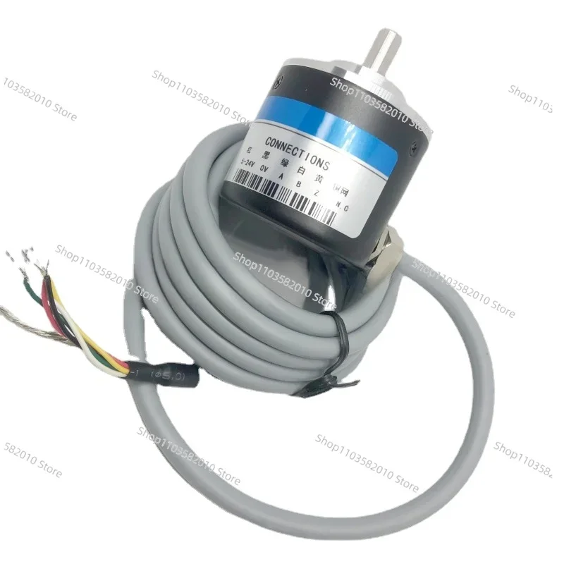 Free Shipping  Incremental encoder 5V 1024 ABZ three-phase 5-24V pulses resistant beat high precision