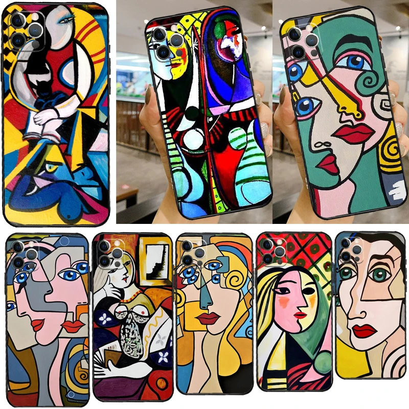 Picasso abstract Art painting Phone Case For iPhone 14 13 12 Mini 11 Pro Max SE 2020 6 7 8 Plus X XS Max XR Cover Shell