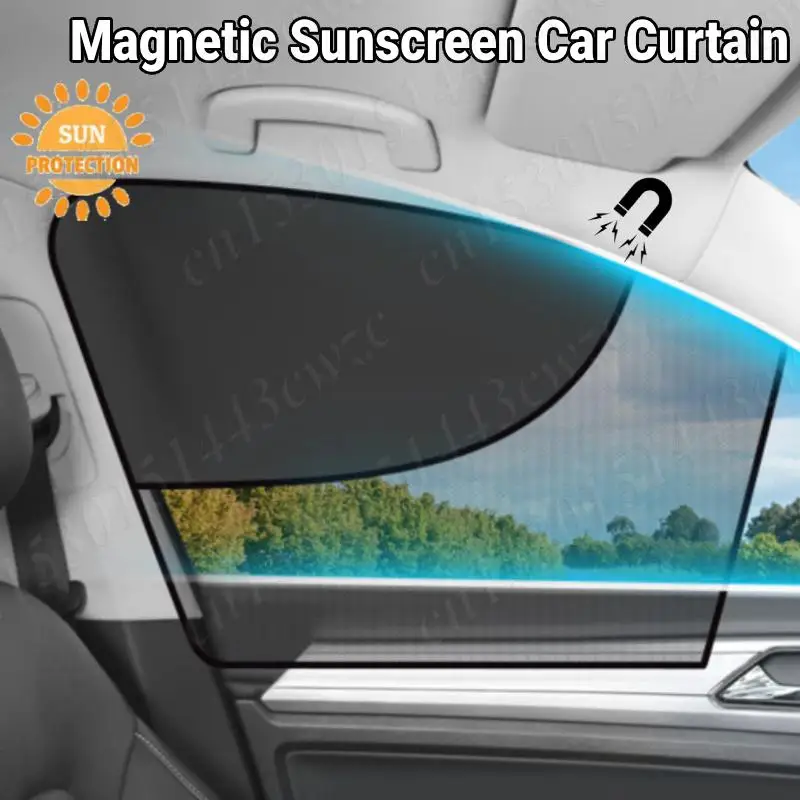 

1/2Pcs Magnetic Car Sun Shade Side Window Sunshade Sun Blocking UV Protection Curtains Sun Shield Protector Car DIY Accessories