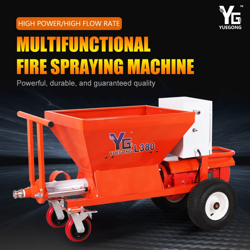 YG L380 Thick Fireproof Screw Spraying Machine Electric Airless Mortar Paint Sprayer For Heavy Anti-corrosion Engineering