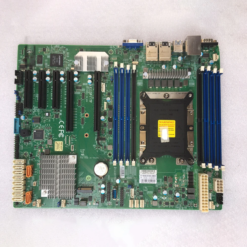 For Supermicro X11SPi-TF Single-channel Motherboard Dual 10G Ethernet Port C622 Chip M.2 IPMI LGA3647