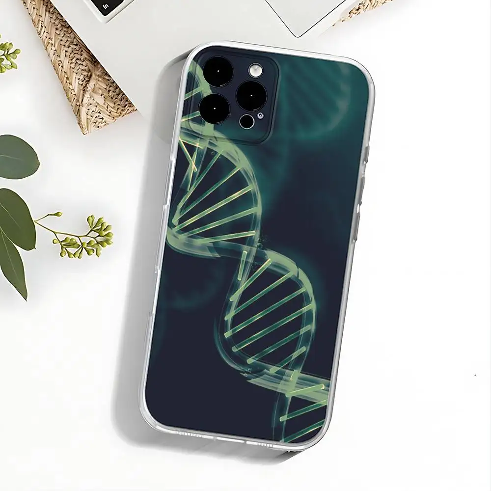 Science DNA Biology Phone Case For iPhone 17,16,15,14,13,12,11 Pro,Max,Plus,X,XS,XR,SE4,E Mini Transparent Soft Cover