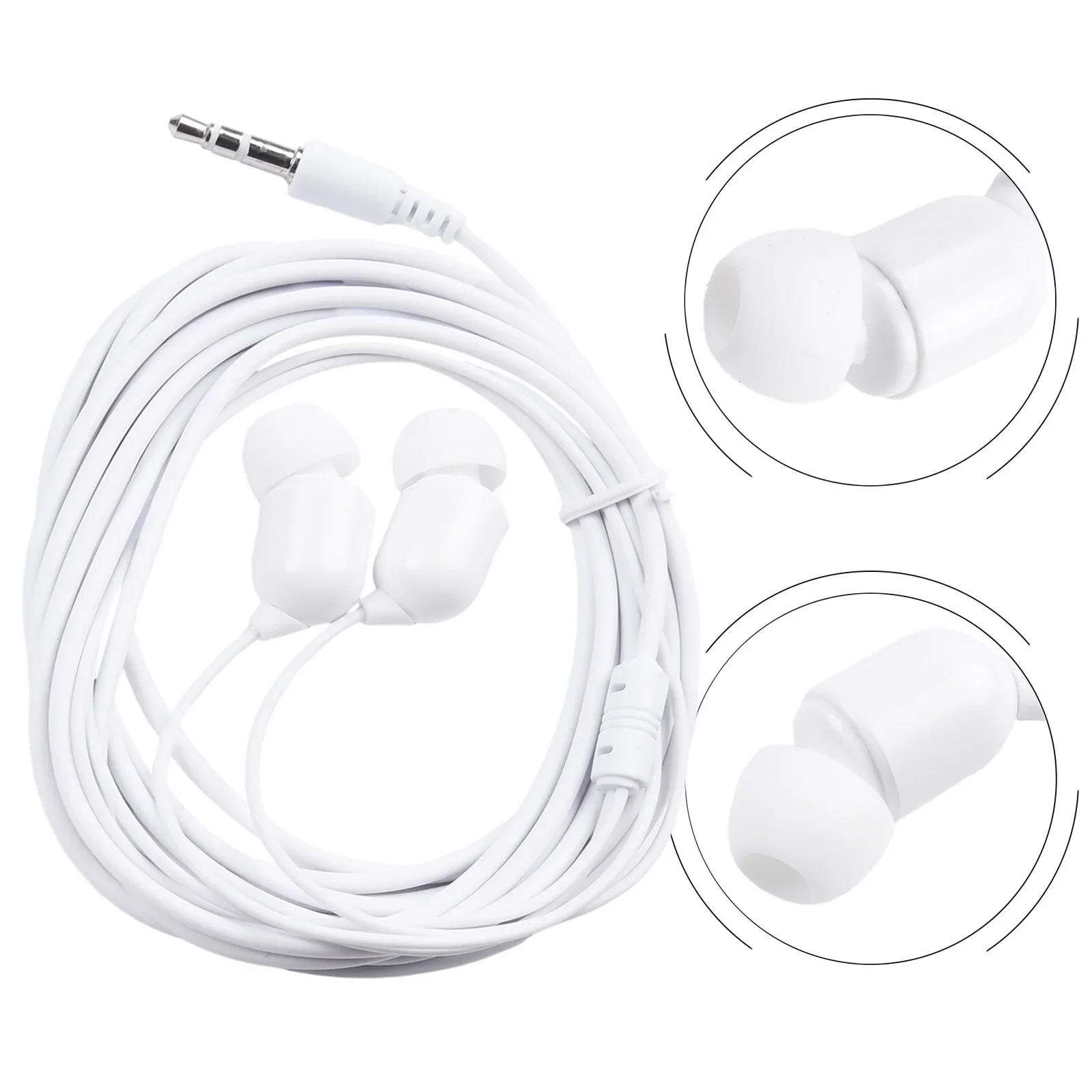 3.5mm Headset Stereo Music Earbud Wired Headphones 3 Meter Long Wired In-ear Headphones For Convenient Live Streaming