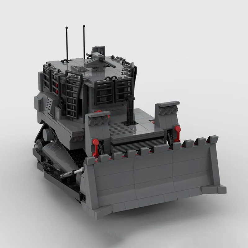 لودر أطفال بالريموت كنترول Moc قوالب بناء وحدات IDF D9R رافعة شوكية نموذج تكنولوجيا كتل عيد الميلاد لتقوم بها بنفسك لعبة هدايا البناء #5