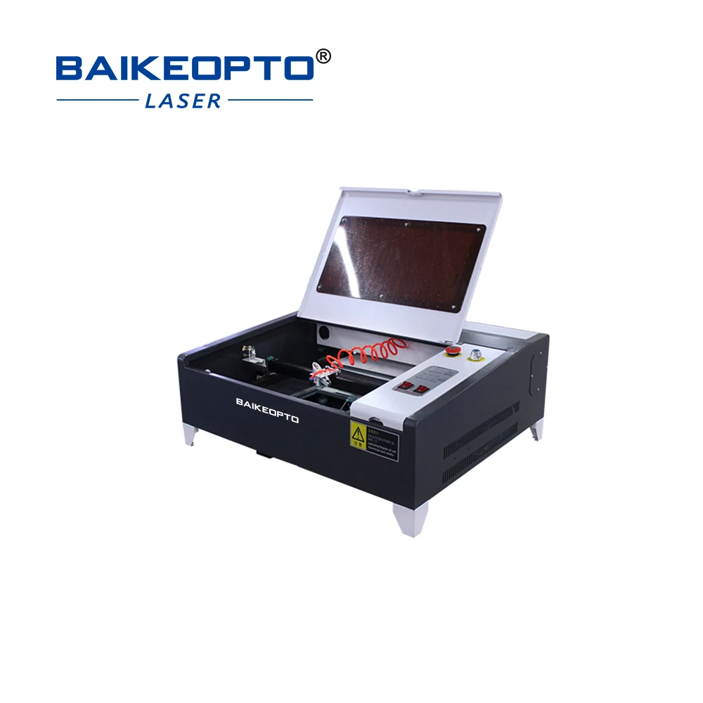 BK-K4040A  40w 50w CO₂ 400*400mm Desktop Co2 Laser Tube Engravers For Engraving Rubber