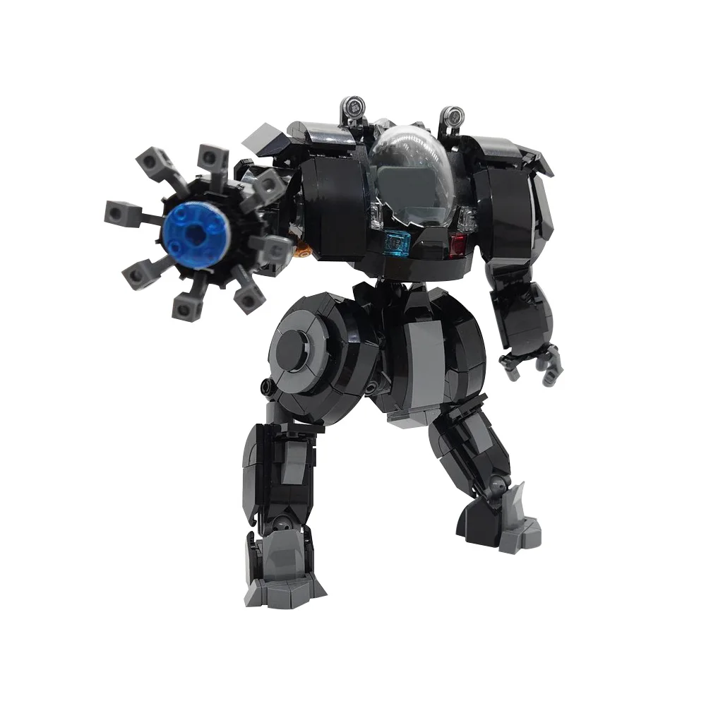 Gobricks MOC X-17 Riot Control Mech Suit Model  Building Blocks Subnautica Undersea Diving Suit Bricks Assembly Toys Kids Gifts