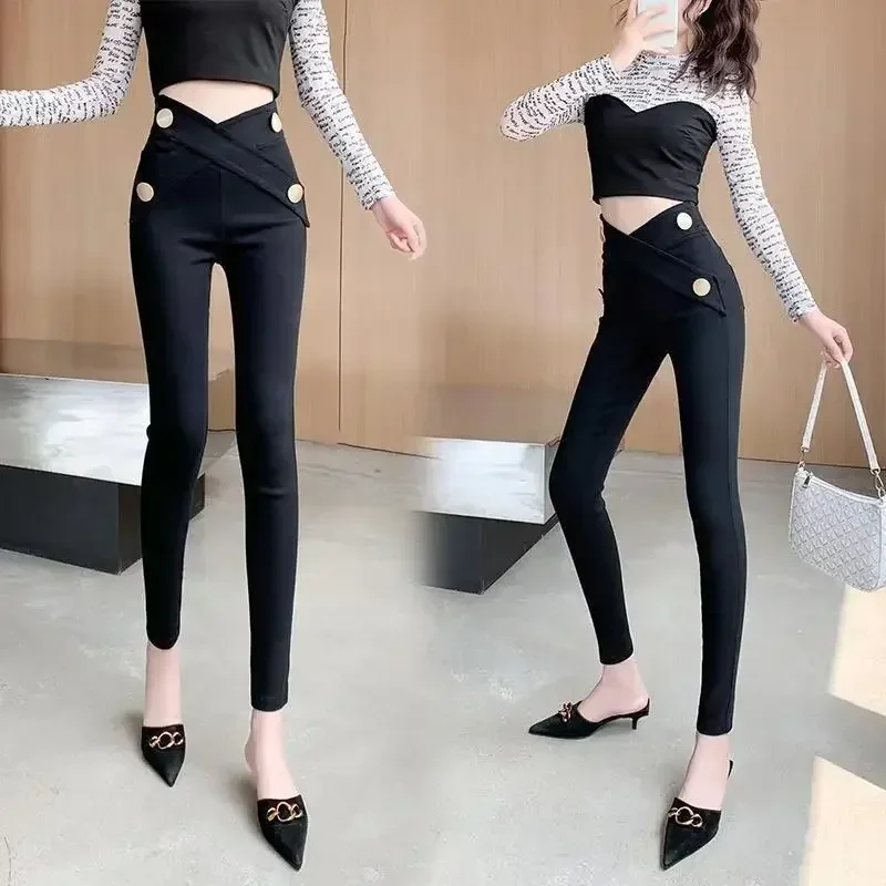 Cotton Leggings High Waist Slim Skinny Woman Trousers Comfortable Stretch Original Casual Korean Fashion Autumn Pants for Women