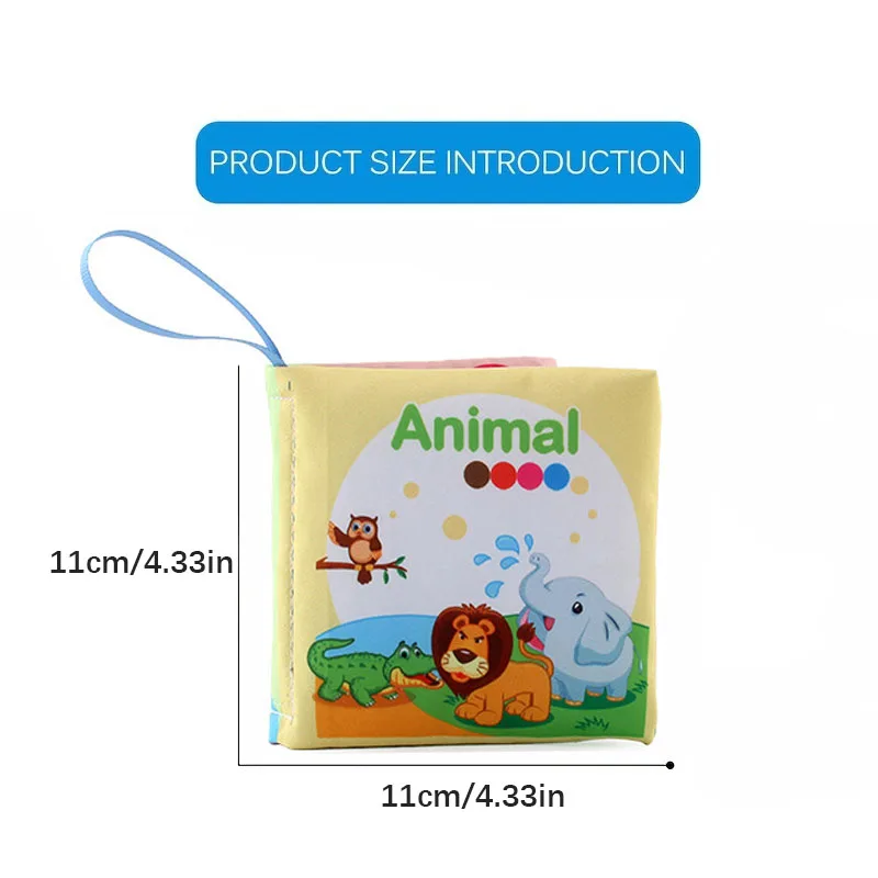 Children Enlightenment Early Educational Toys Kids Cloth Books English Animal Car Fruit Cognitive Book for Toddlers 12-72 Month