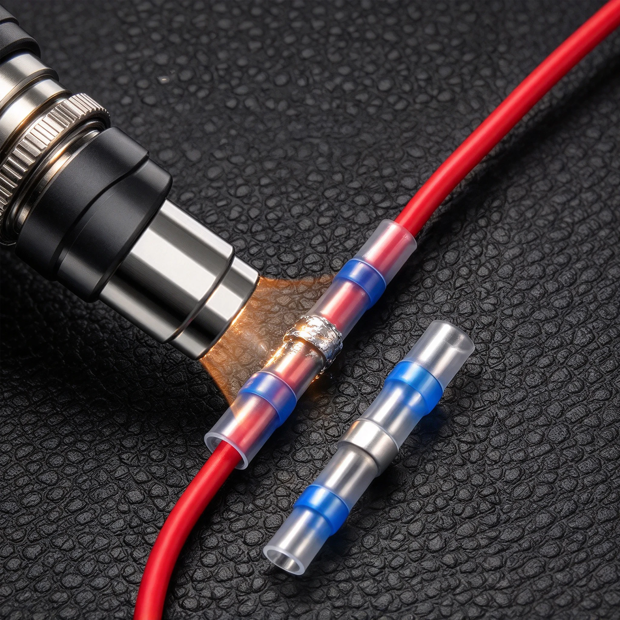50/100/150 PCS Solder Seal Wire Butt Connectors Welding Ring Heat Shrink Terminal,Waterproof Insulated Electrical Wire Terminals