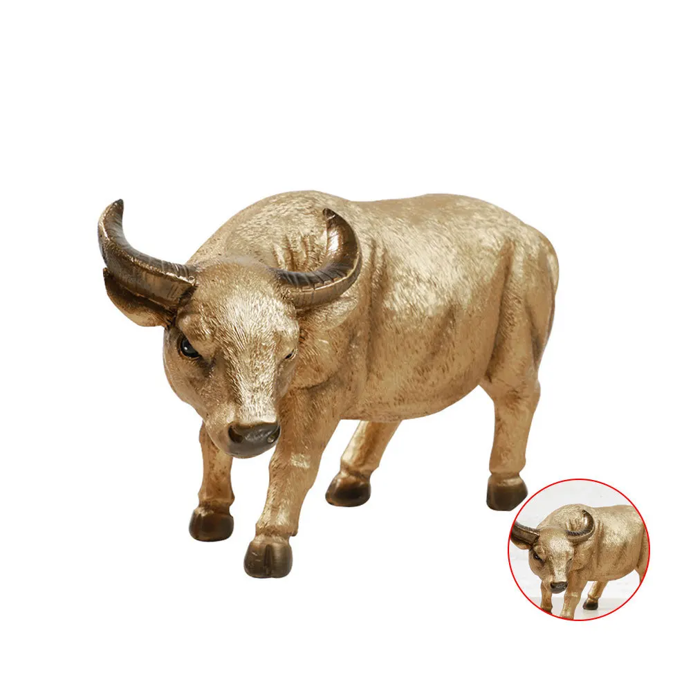 

1Pcs Buffalo Saving Jar Resin Durable Coin Bank Storage Pot Large Capacity for Kids Birthday Gift Children Cartoon Creative Coin