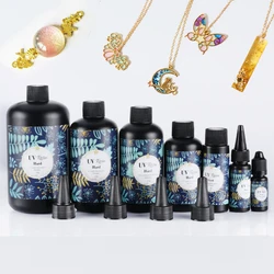 UV Resin Glue Ultraviolet Curing Solar Cure UV Light Activated Quick Drying For DIY Jewelry Resin Hard 10/30/60/100//200/500g