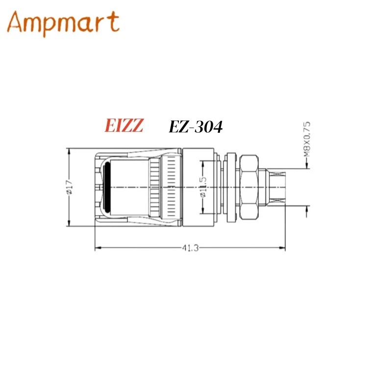 Ampmart 24K vergoldete Anschlussklemmen aus reinem Kupfer EZ-304\305\307 HiFi-Röhrenverstärker-Lautsprecherstecker – Detail 3