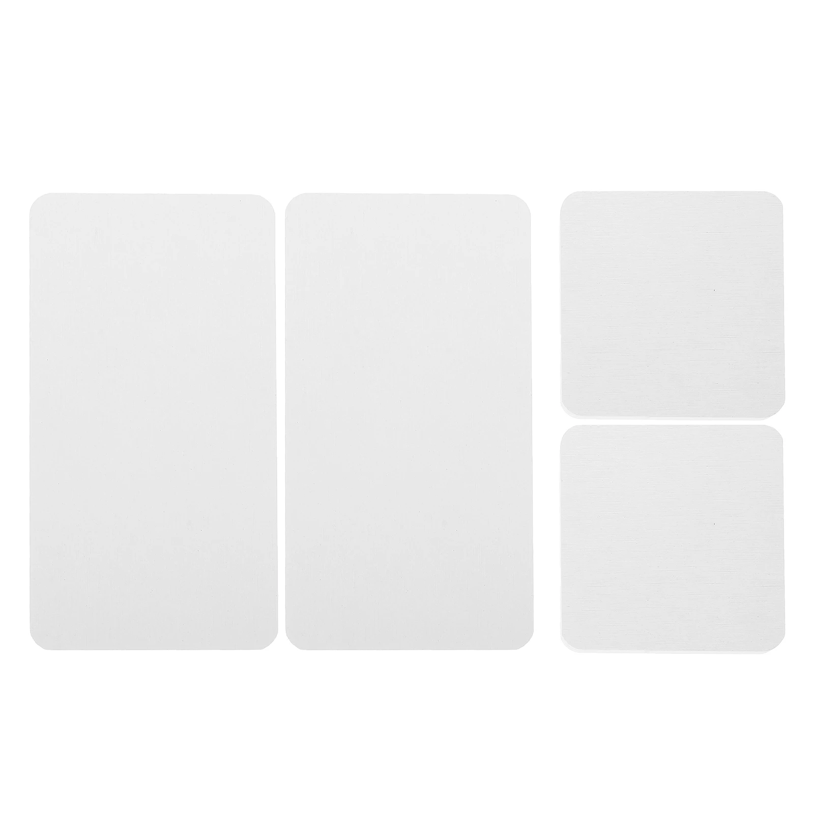 

4pcs Diatomite Absorbent Pad Set Water Mats Coasters White Bathroom Countertop Kitchen Tea Trays Drink Holder Dry Mat