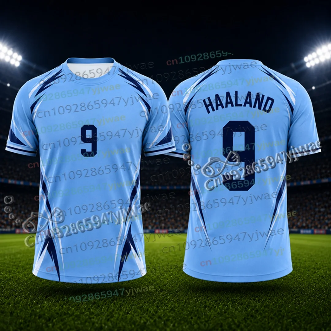 Special Edition Haaland No.9 Commemorate Football Jersey Streetwear Fans Gift Shirt Training Uniform Parent-child Sport Tshirt