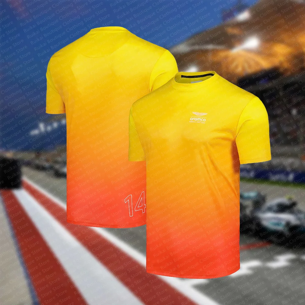 Summer Classic F1 Men's T-shirt Daily Racing Competition Training Team Uniform Racing Fan Commemorative Edition Top