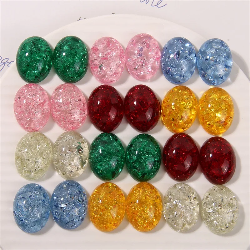 

Wholesale 50pcs/lot geometry ovals shape resin cabochon beads diy jewelry garment/hair accessory