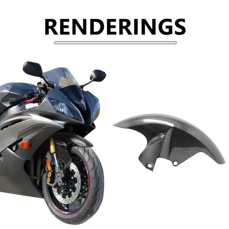 Motorcycle For Yamaha YZFR6 R6 2006-2016 2015 2014 2013 Motorcycle ABS Carbon Fiber Color Front Fender Anti-Sand Guard Fairing