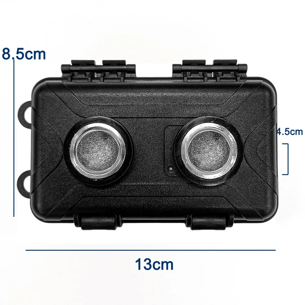 حامل مفاتيح مغناطيسي صغير ، تحت صندوق مفاتيح إخفاء السيارة ، غطاء مفتاح مقاوم للماء ، صندوق متعدد الوظائف مقاوم للصدأ لمفتاح الغيار ، محدد مواقع GPS