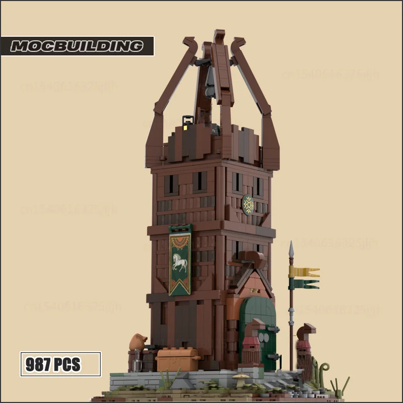 UCS The Rings Famoso film Moc Building Blocks Edoras Castle 8 in 1 Architettura Tecnologia modulare Mattoni Collezione di modelli Giocattoli