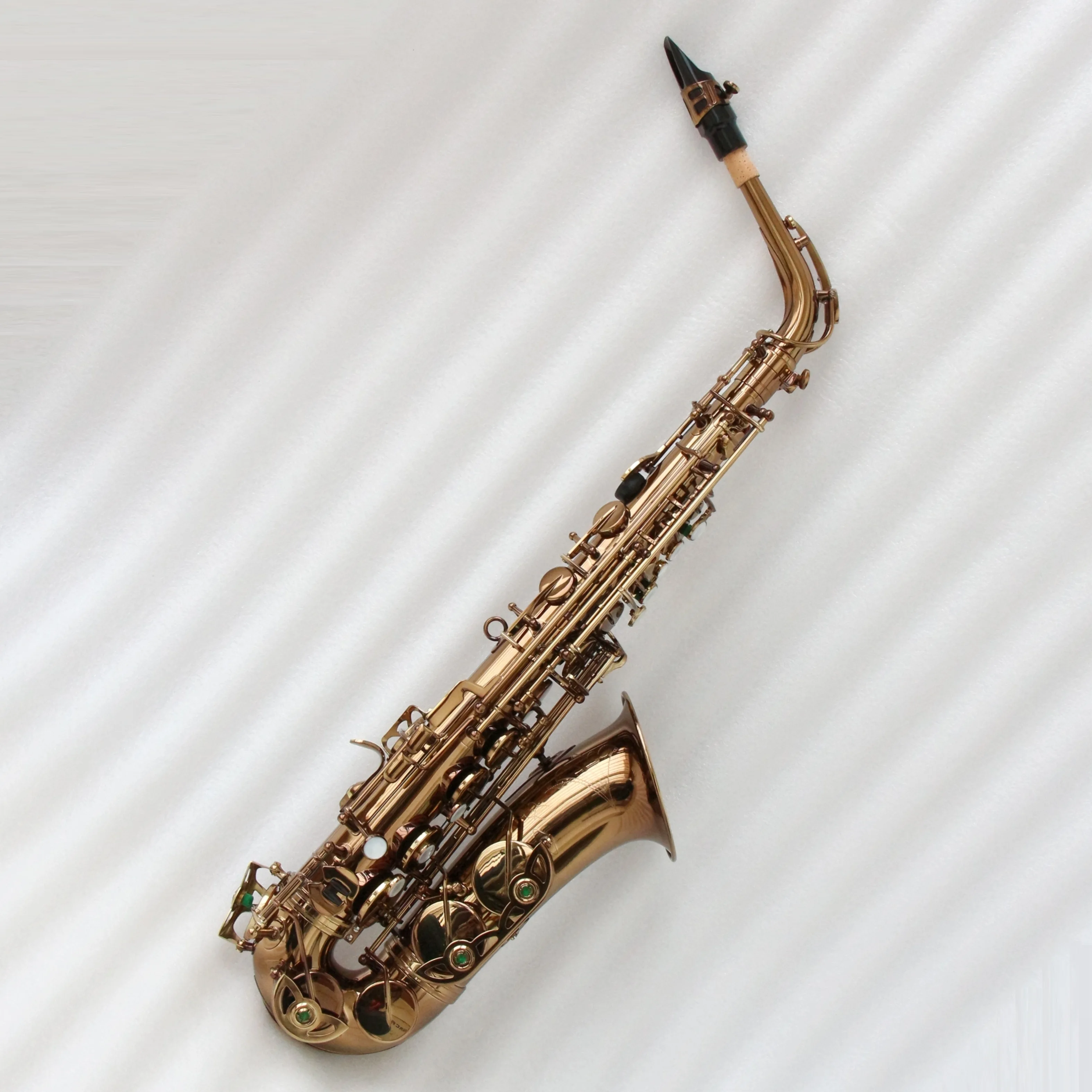 Professional Alto Saxophone Hgih Quality Coffe/Silver Plate Eb Performance Brass Instrument Saxophone Alto
