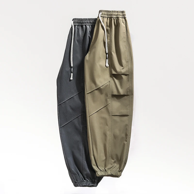 

Casual men's pants Work pants American skinny men's pants Teenagers loose drawstr plus-size comfortable long pants Harem pants