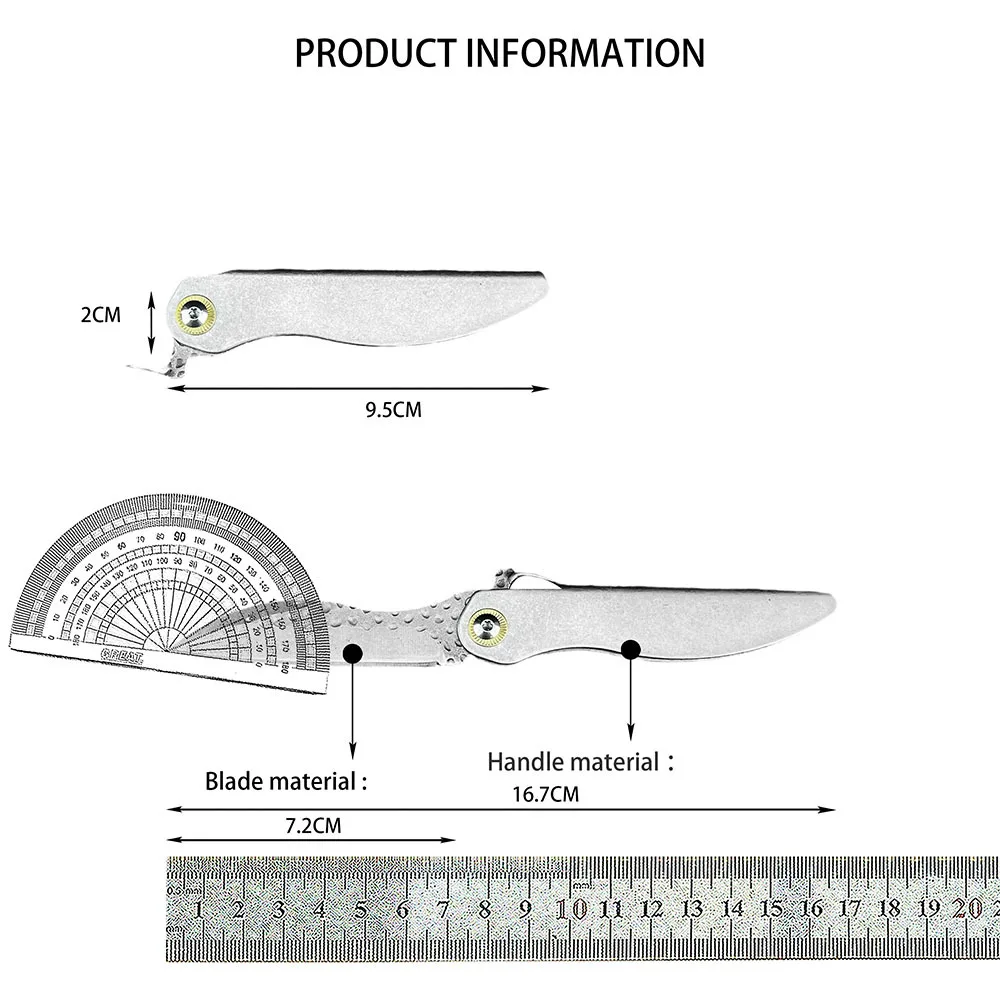 Outdoor Practical Camping Folding Knife Jungle Adventure Climbing Hiking Multitools EDC Jungle Exploration Trekking Knives Gift