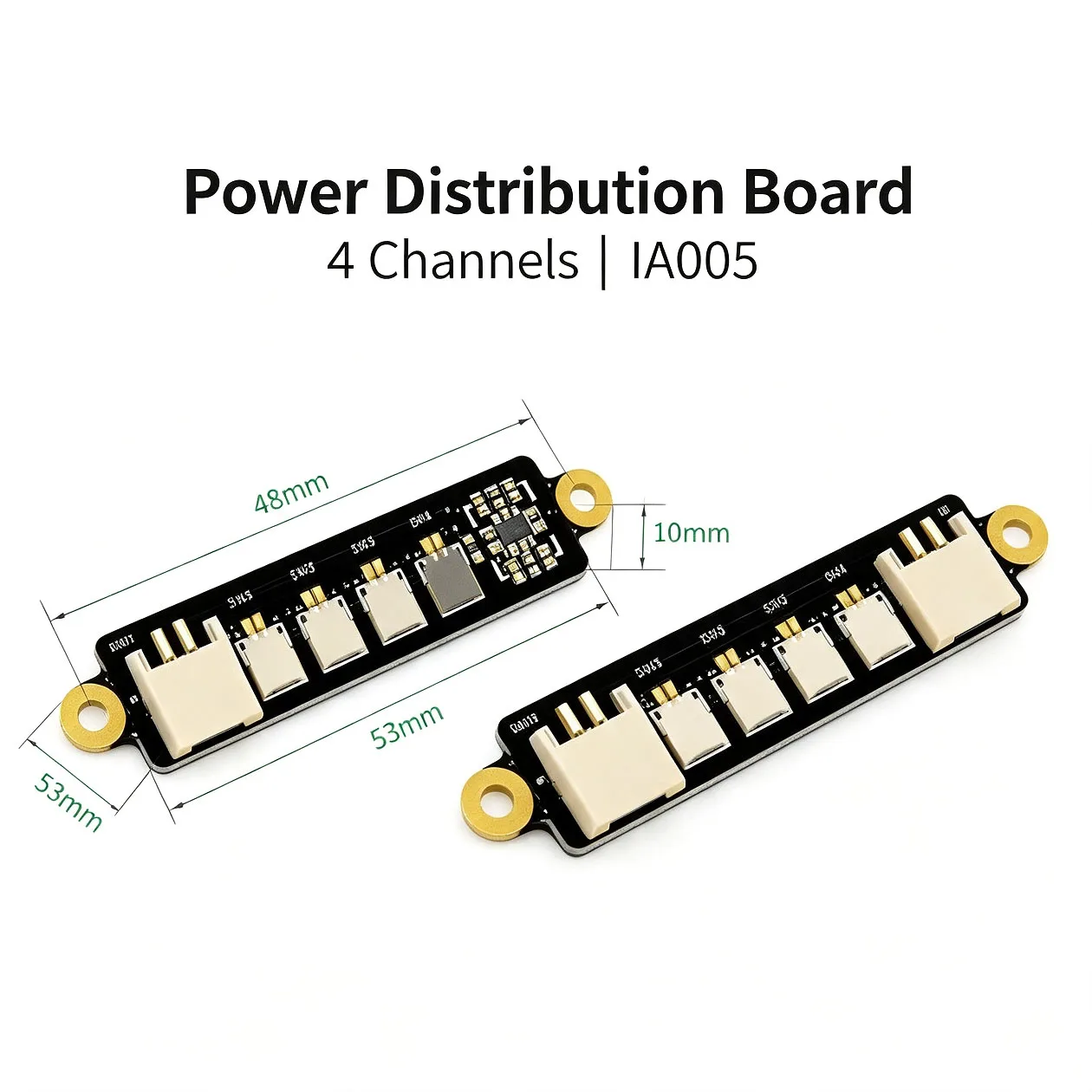 4-Channel Power Distribution Board IA005, Standard Parts for Bambu Lab CyberBrick 3D Printed Model, Maker Treasure Accessories,