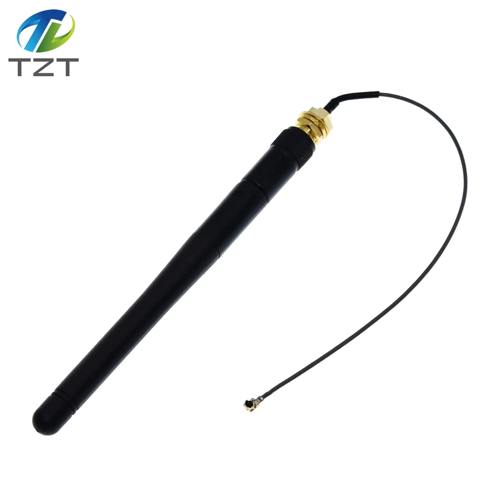 2.4GHz 3dBi WiFi 2.4g Antenna Aerial RP-SMA Male wireless router+ 17cm PCI U.FL IPX to RP SMA Male Pigtail Cable ESP8266 ESP32 image 2