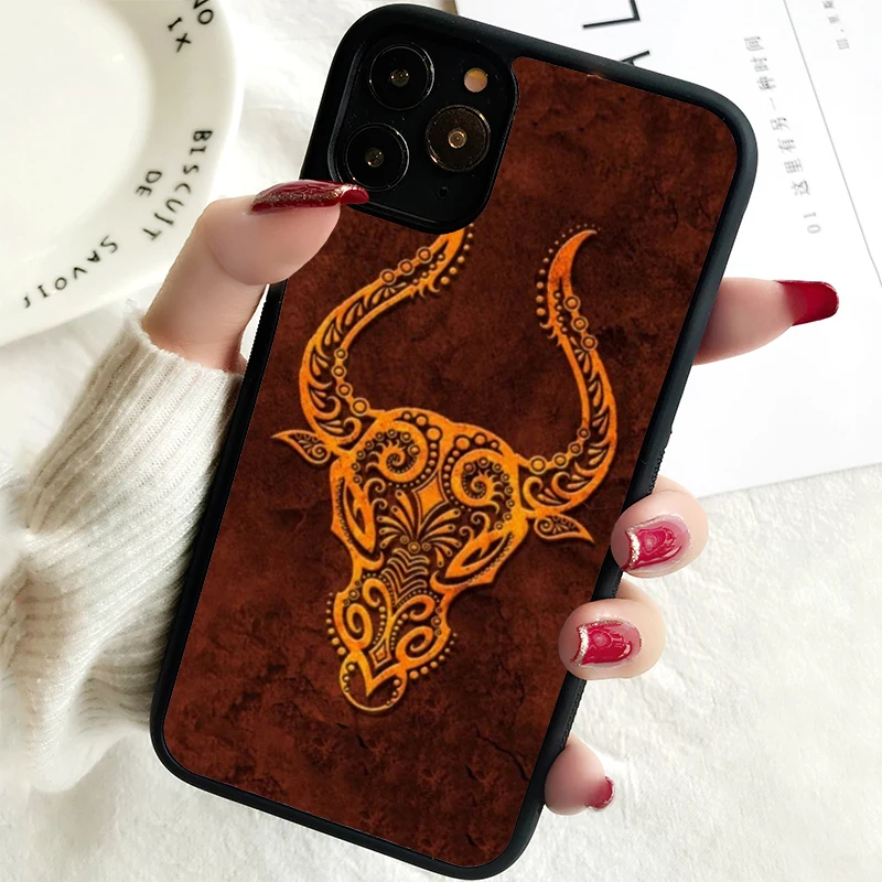 5 5S SE 2020 Phone Cover Case for iPhone 6 6S 7 8 PLUS X XS XR 11 12 13 MINI 14 PRO MAX Rubber Silicone  Taurus Zodiac Symbol