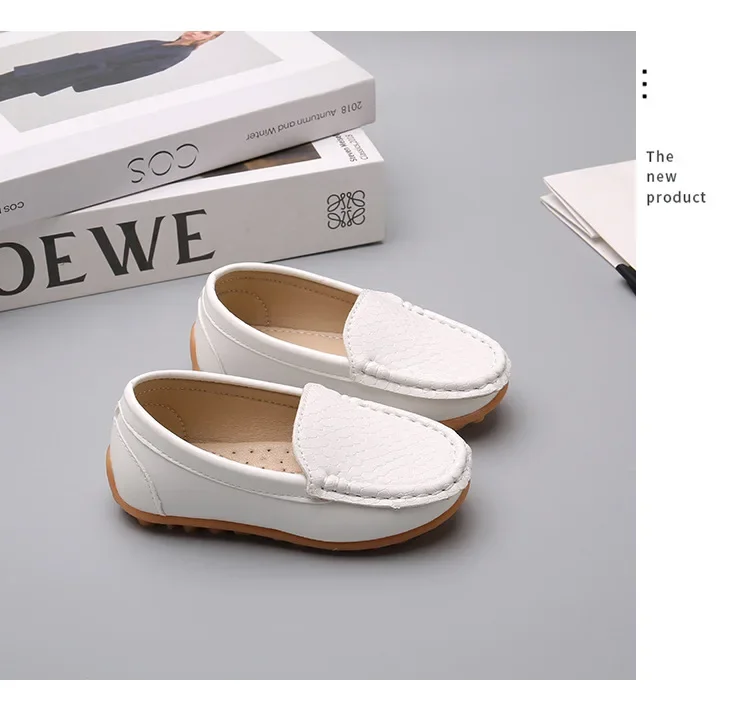 JGSHOWKITO 2026 Brandneue Jungen Casual Loafers Modische Klassische Weiche PU Slip-on Kinder Hochzeit Party Leder Flats Mokassins Trendy – Detail 8