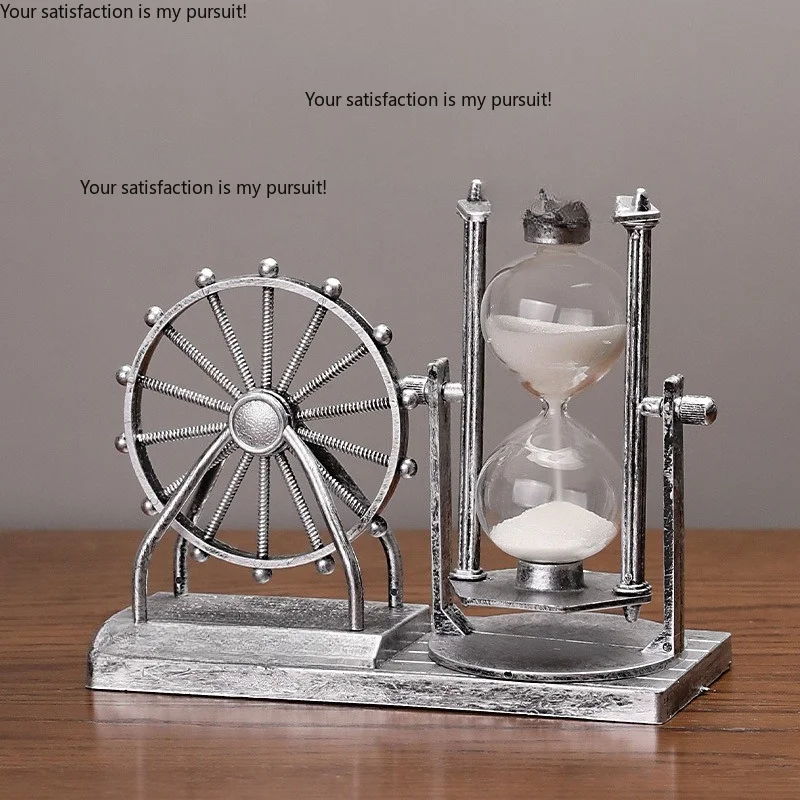 for Vintage Ferris Wheel Hourglass Ornament, Handmade Home Decor Craft, Creative Present