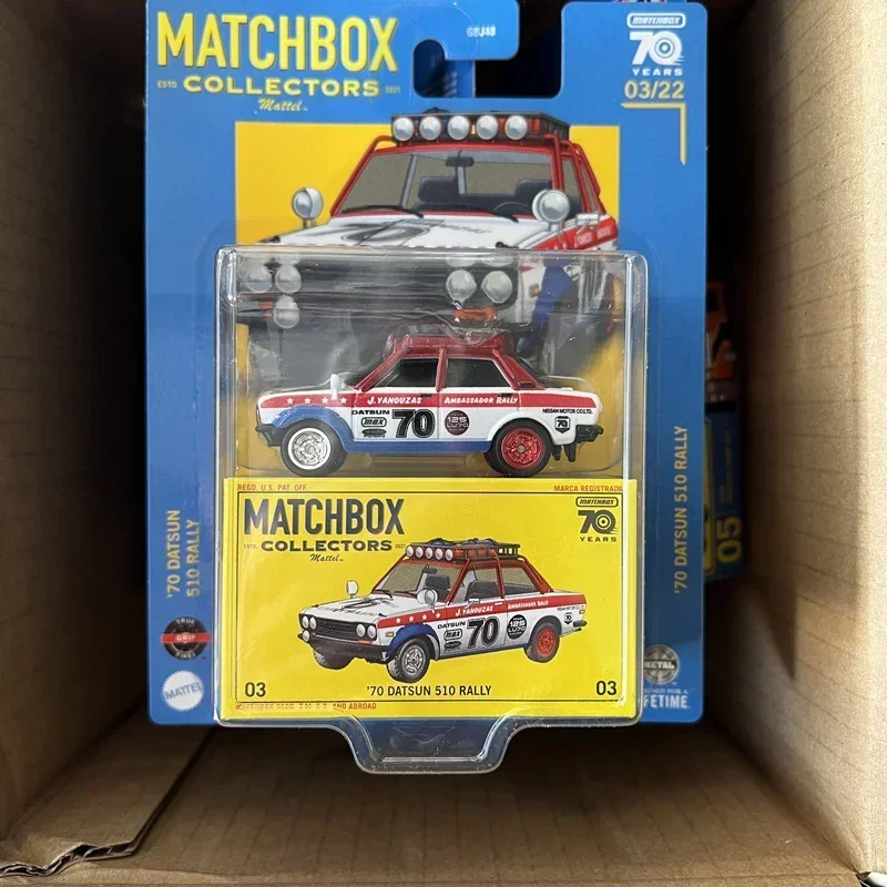 Original Mattel Matchbox Collectors Car 70th Anniversary Edition Freightliner Truck Datsun Vehicles Toys for Boys Birthday Gift