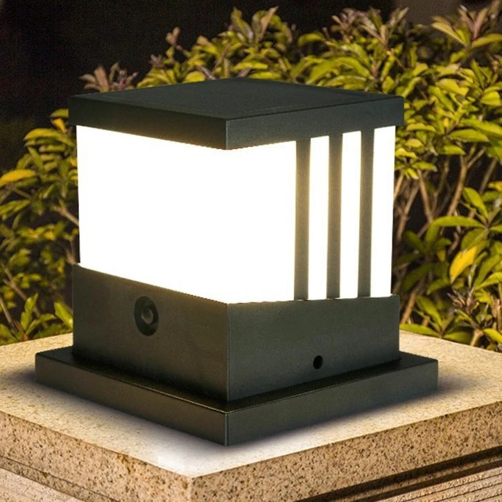 Solar Personalized Column Head Light LED Outdoor Waterproof Villa Garden Landscape Column Courtyard Wall Light