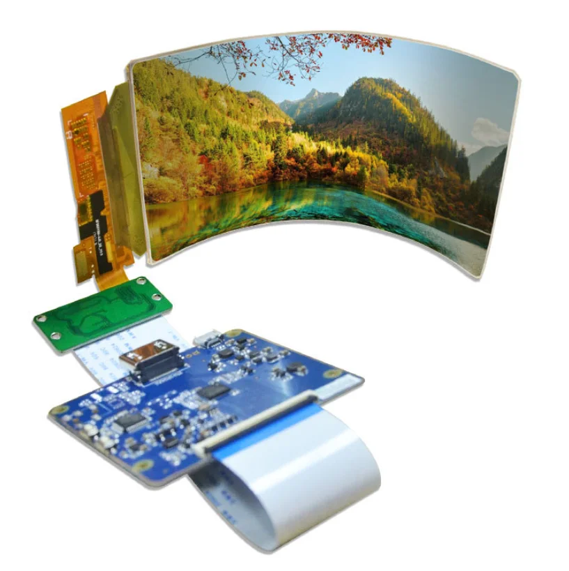 

6 Inch MIPI-DSI 4 lanes 5.99'' 1080*2160 OLED Flexible Screen with Driver Board