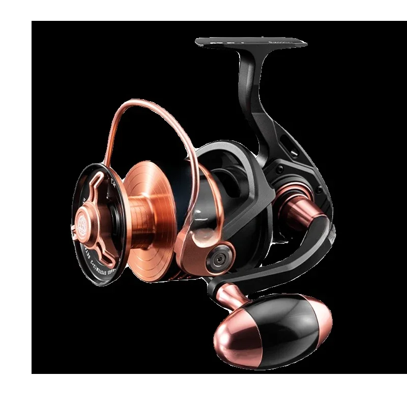 Metal double-line cup spinning wheel, sea fishing fast-pumping climbing wheel, deep-sea long-throw boat fishing wheel