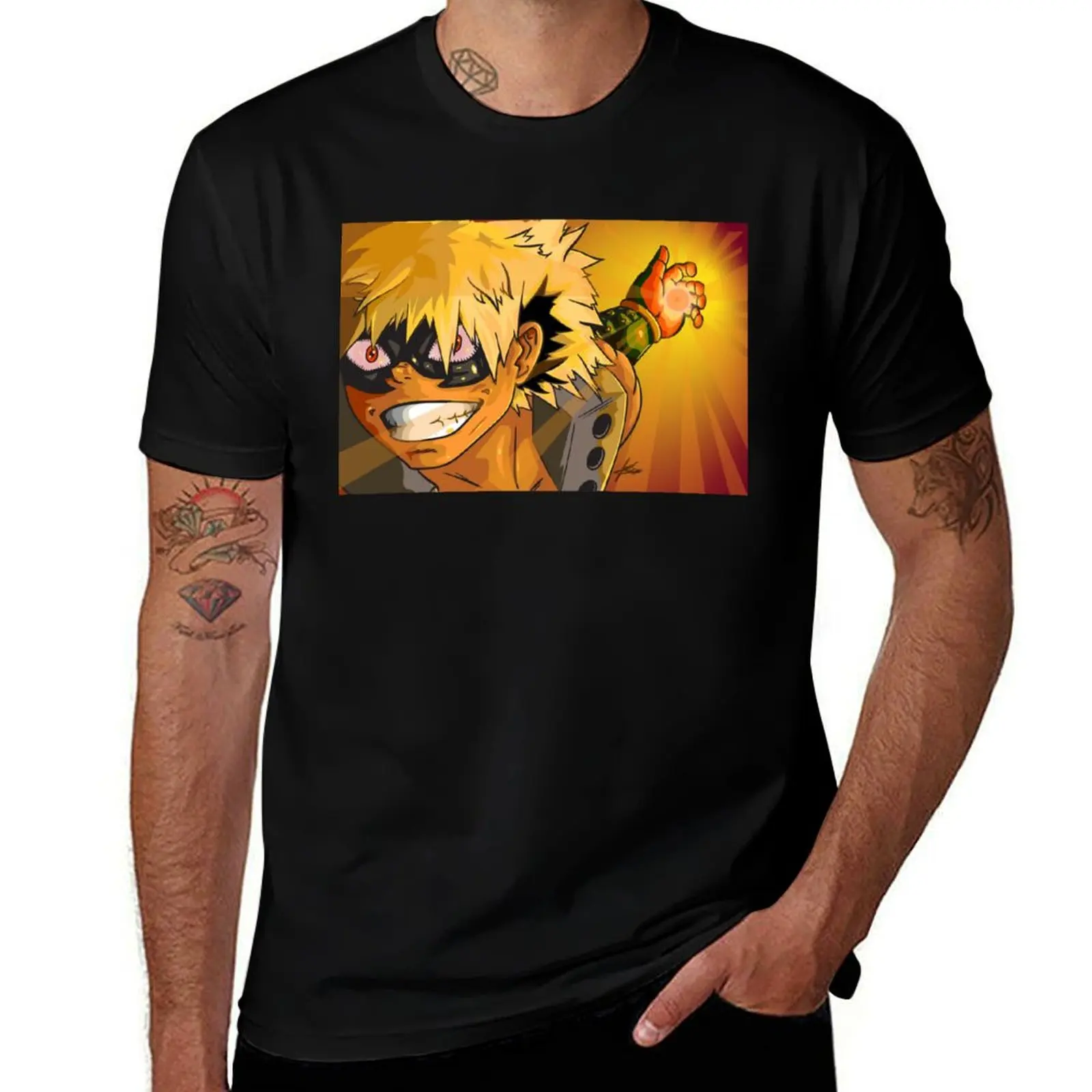 

Bakugo T-Shirt mens graphic t shirts t shirt for man 100 percent cotton t shirt man casual T-shirt