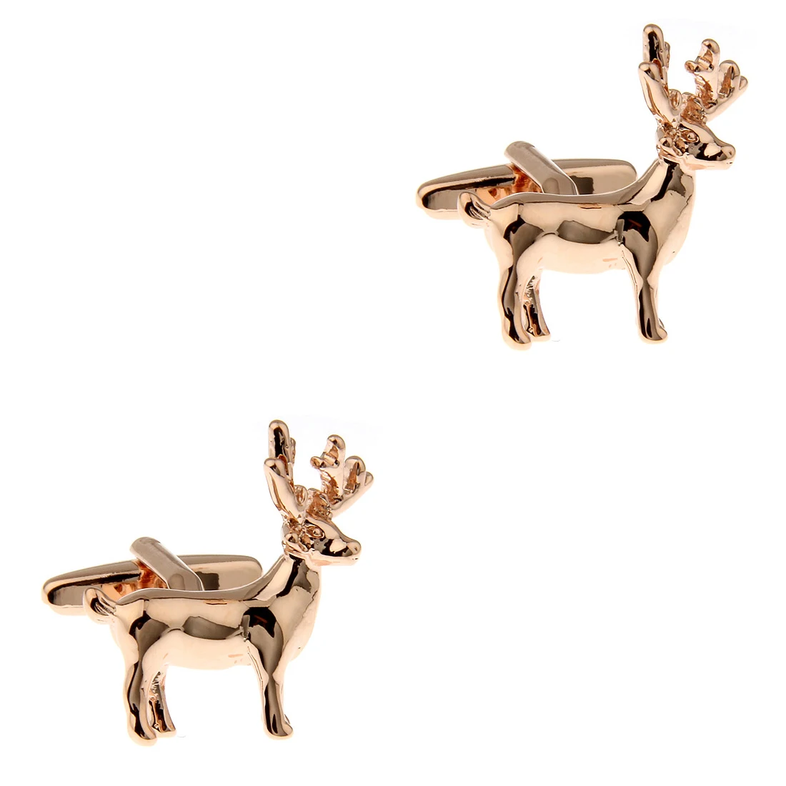 Animal Cufflinks 27 Designs Men Cuff Links Horse Kangaroo Frog Penguin Pig Octopus Elephant Dog Bee Deer Fish Camel Beetle Gecko - view 6