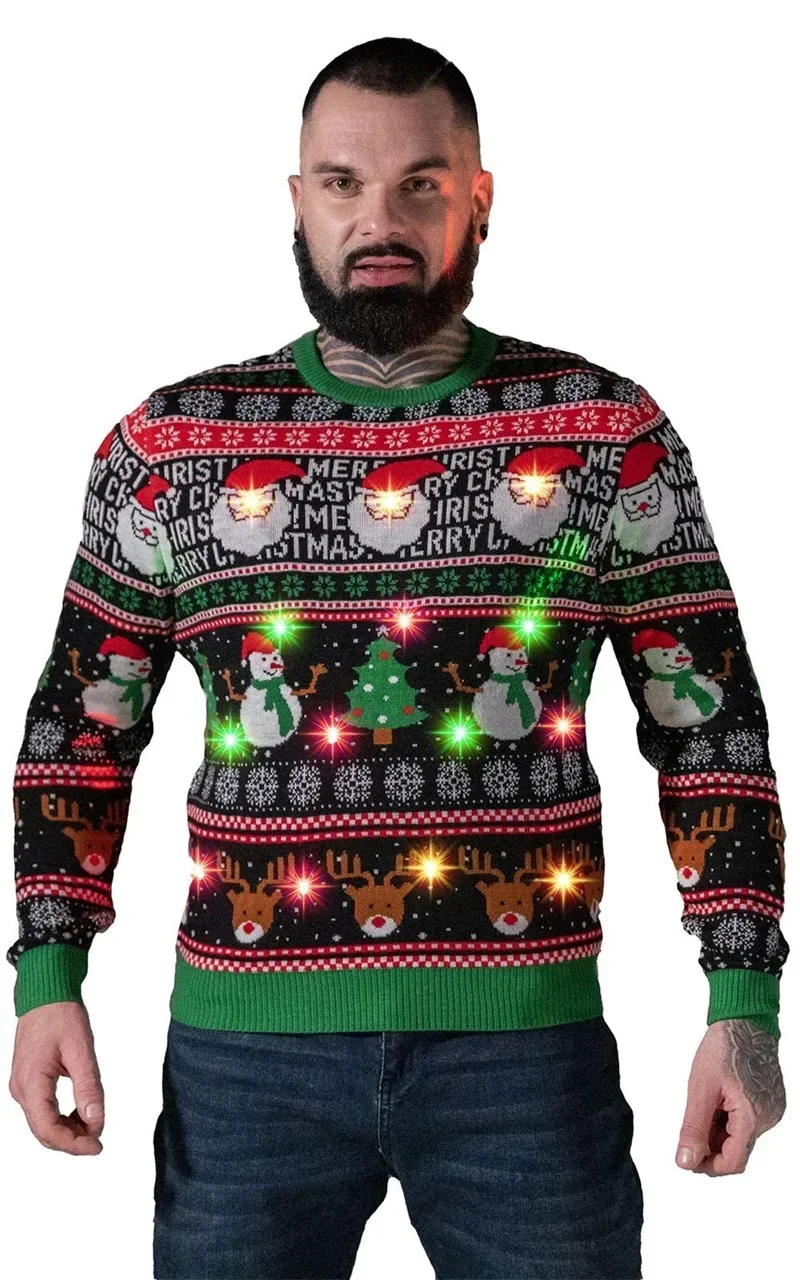 3D Print Ugly Christmas Jumper Sweatshirts For Men Women New In Xmas Pullover Crew Neck Hoodie Party Festive Cosplay Hoodies