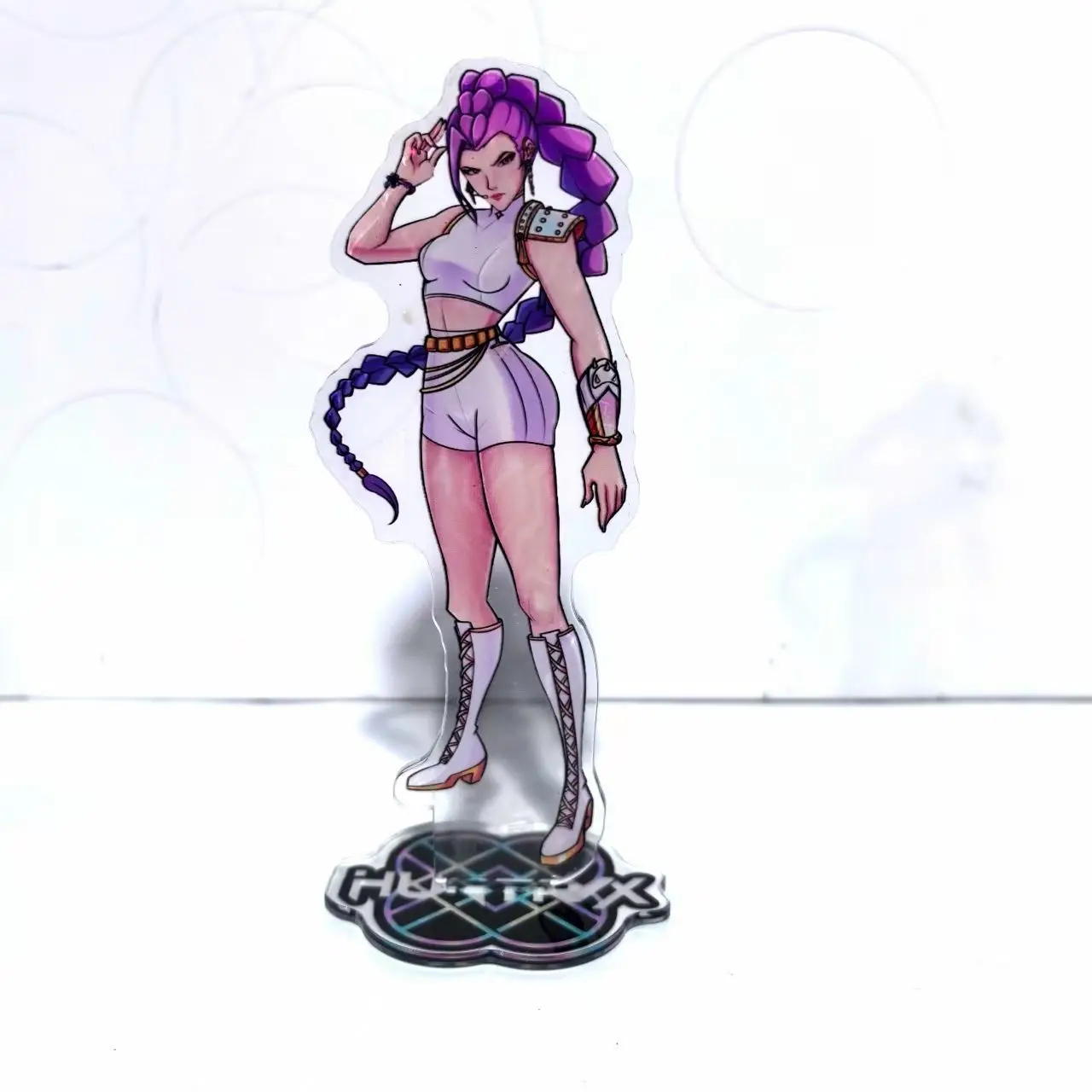Kpop Demon Hunter Standing Plates Anime Rumi Mira Zoey Acrylic Ornament Kids Fashion Bedroom Model Toys Home Decor Children Gift